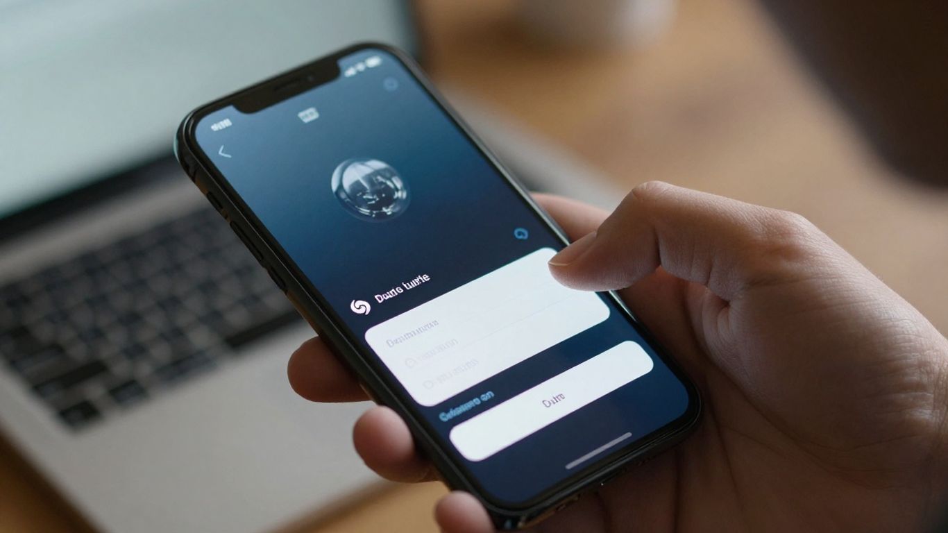 Person using smartphone for Avigilon login