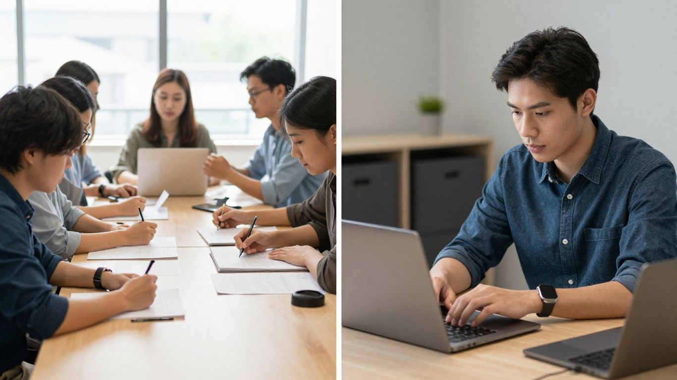Paths diverging: managed vs. professional services.